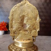 Brass Ganesha Big Diya / Pure & Antique 10”