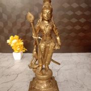 Brass Panchaloha Murugan Idol 12″ / Pure & Antique