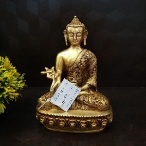 Pure Brass Decorative Buddha Statue 9″