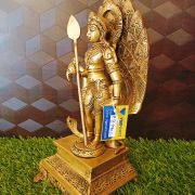 Brass Murugan With Peacoke Statue / Pure & Antique