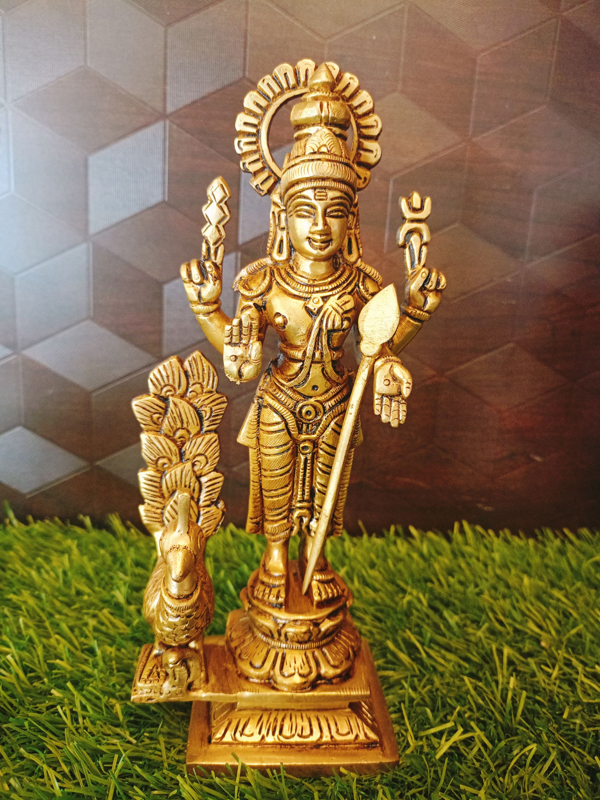 Lord Brass Murugan With valli Deivanai / Pure & Antique