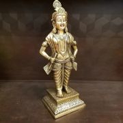 Brass Santhana Krishna Big Idol 14″ / Pure & Antique