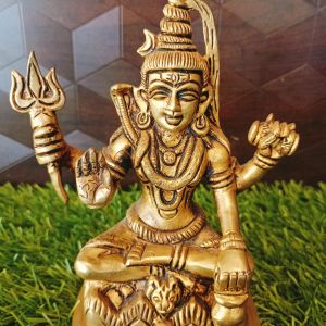 Brass shiva Idol 5.5″ / Pure & Antique