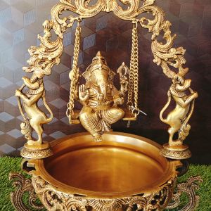 pure-brass-unjal-ganesha-anique-gift-vgocart-coimbatore-india