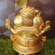 Brass Pagadi Ganesha Idol , Pure & Antique 7.5″