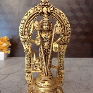 Brass Subramaniya Swamy 10″ , Pure & Antique