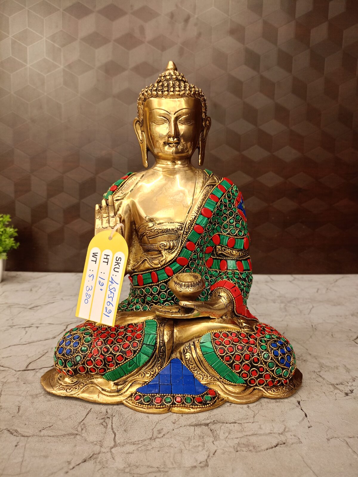 brass stone buddha idol pooja gift vgocart coimbatore india1 1 scaled