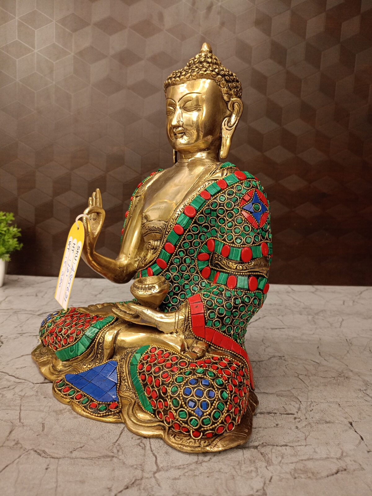 brass stone buddha idol pooja gift vgocart coimbatore india2 1 scaled