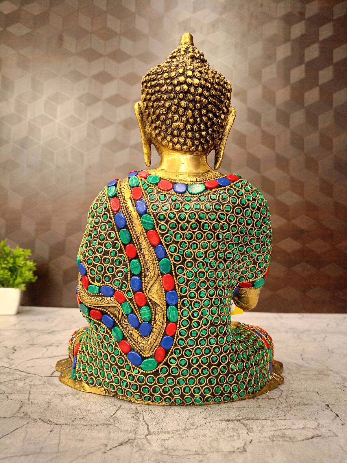 brass stone buddha idol pooja gift vgocart coimbatore india2 scaled