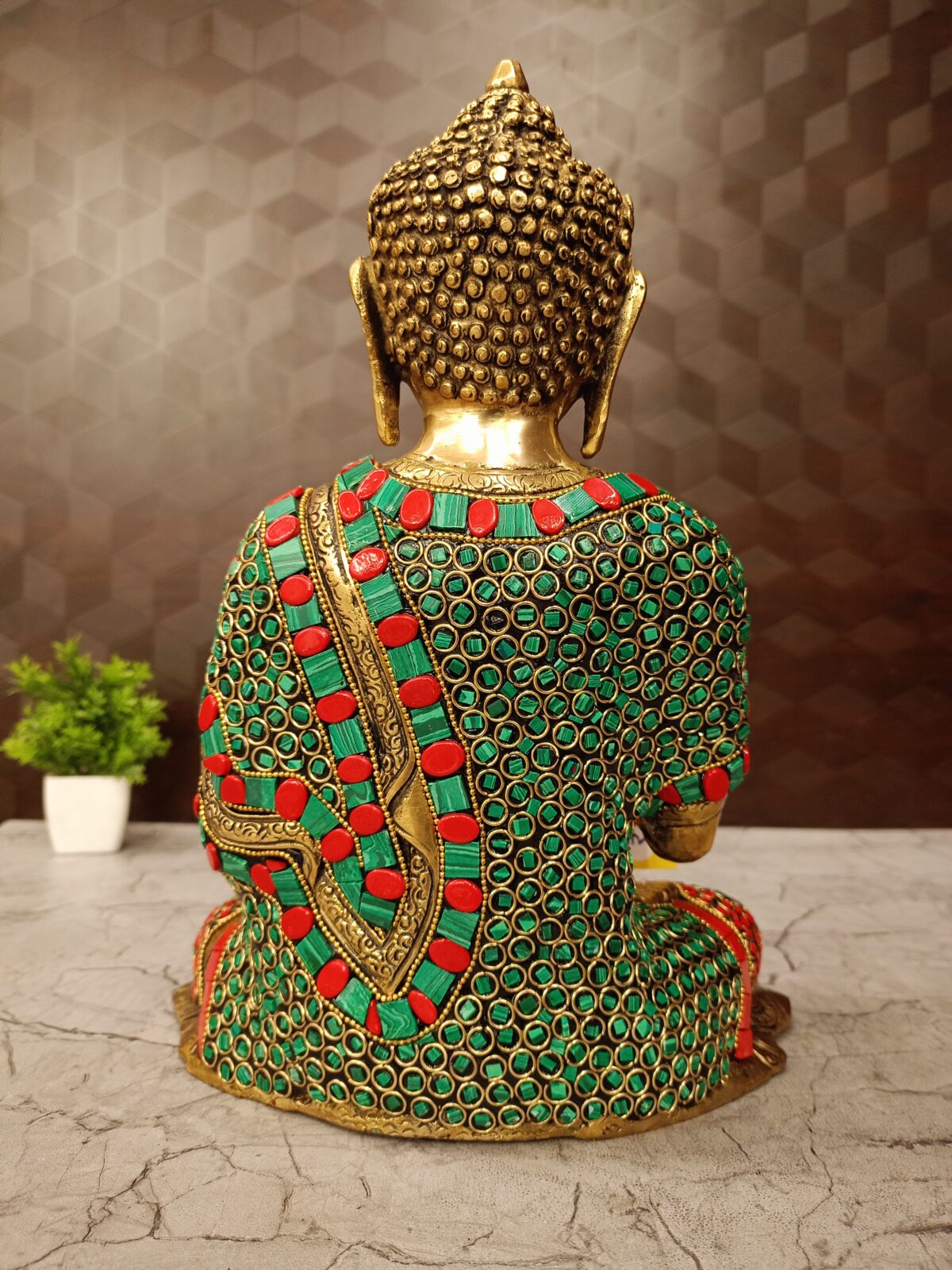 brass stone buddha idol pooja gift vgocart coimbatore india3 scaled