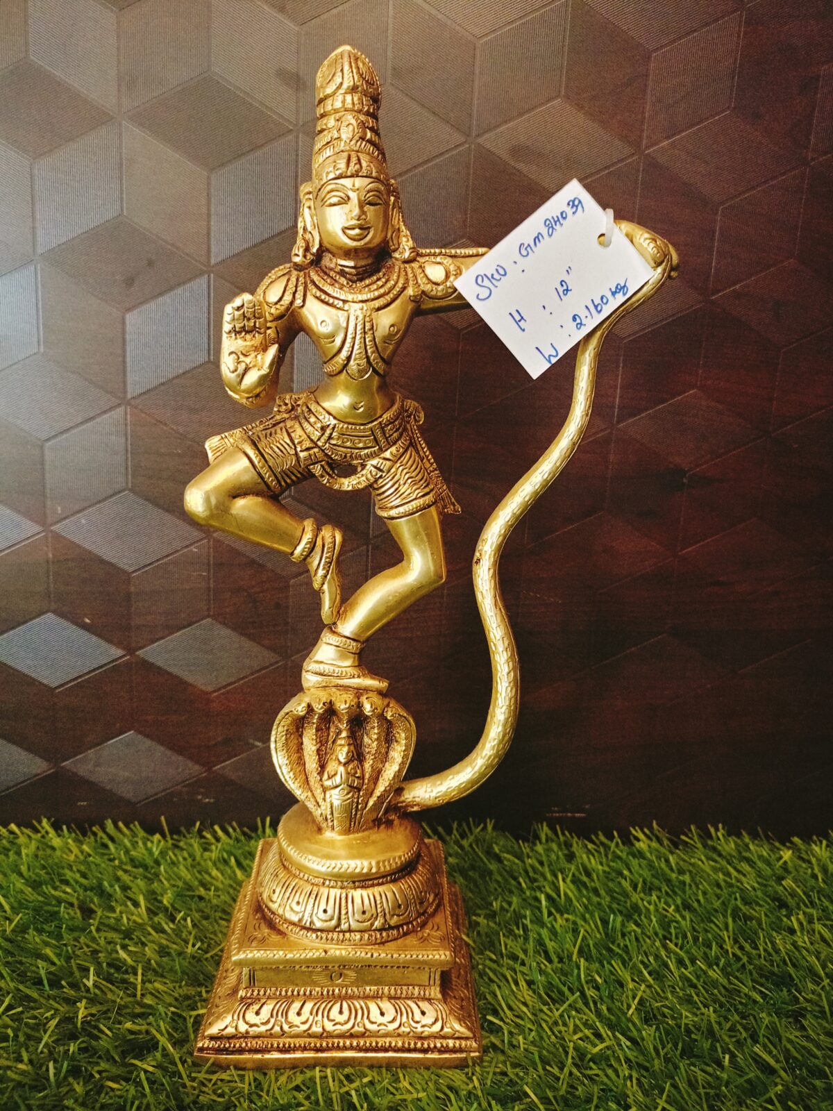 Brass Kalinga Krishna Statue