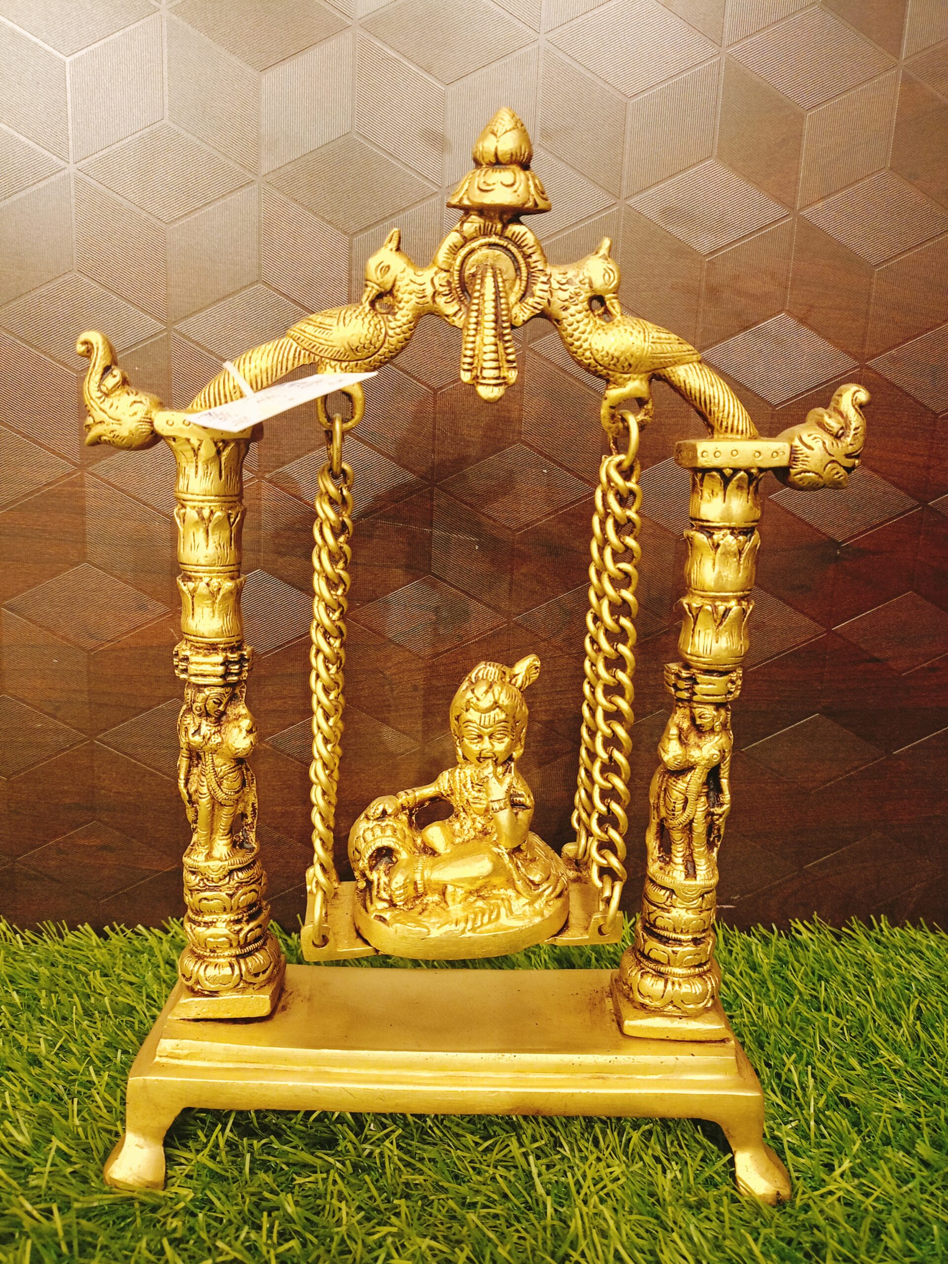 buy-brass-vennai-krishna-jhula-homedecor-gift-bangalore (4) Brass Vennai Krishna Jhula