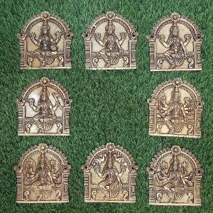 Brass Ashtalakshmi Pooja Door Panel Set , Pure & Antique 6″