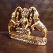 Brass Big Gajalakshmi Idol 7.5″ , Pure & Antique