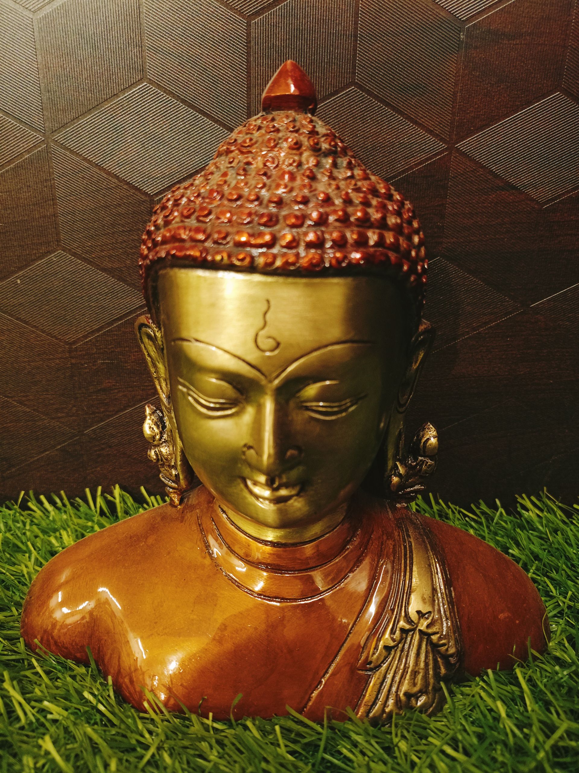 Brass Color Buddha 6″