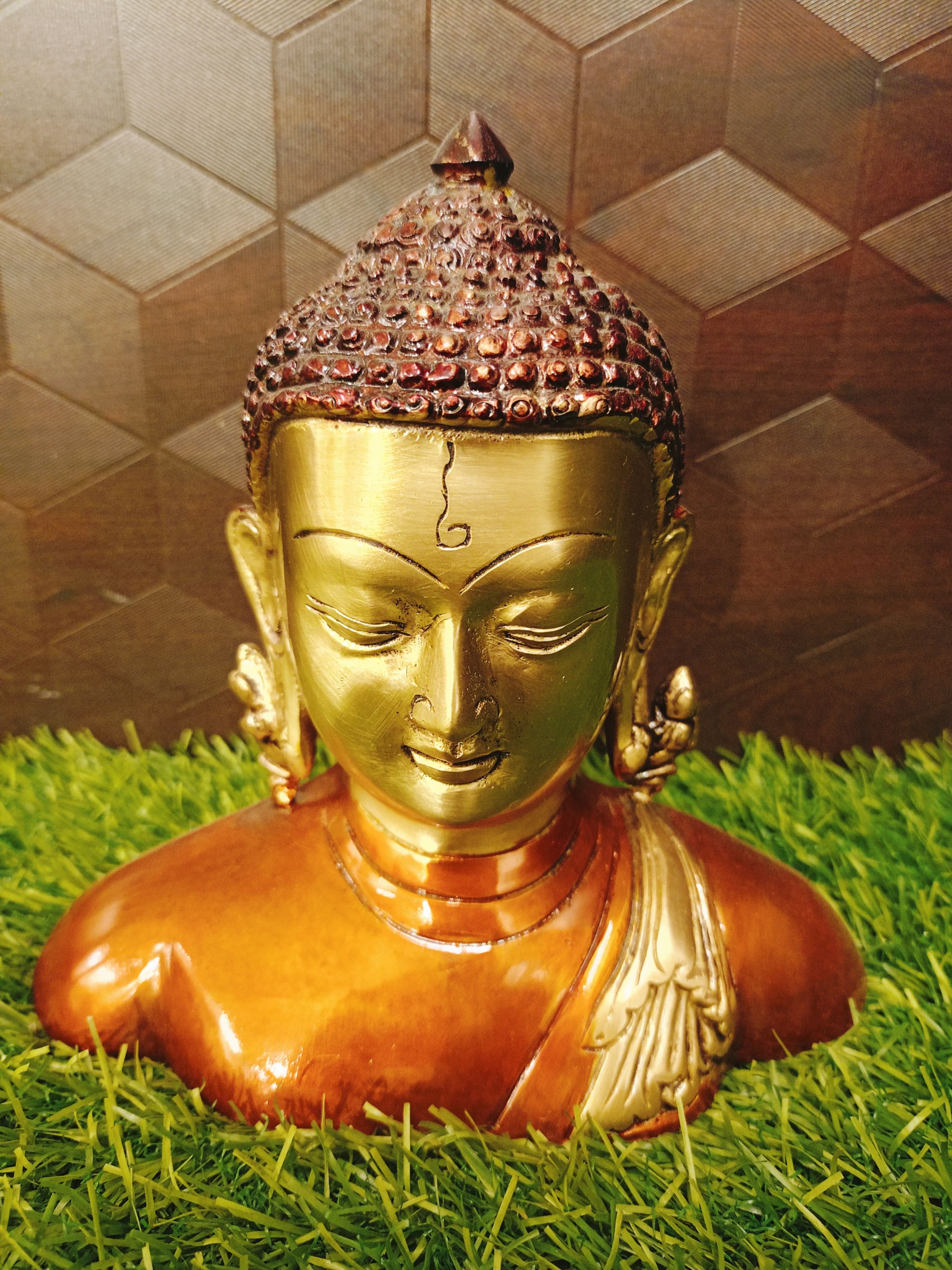 Brass Color Buddha 6″