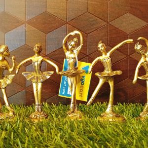 Brass Dancing Ladies Set For Home Decor , Pure & Antique 4″