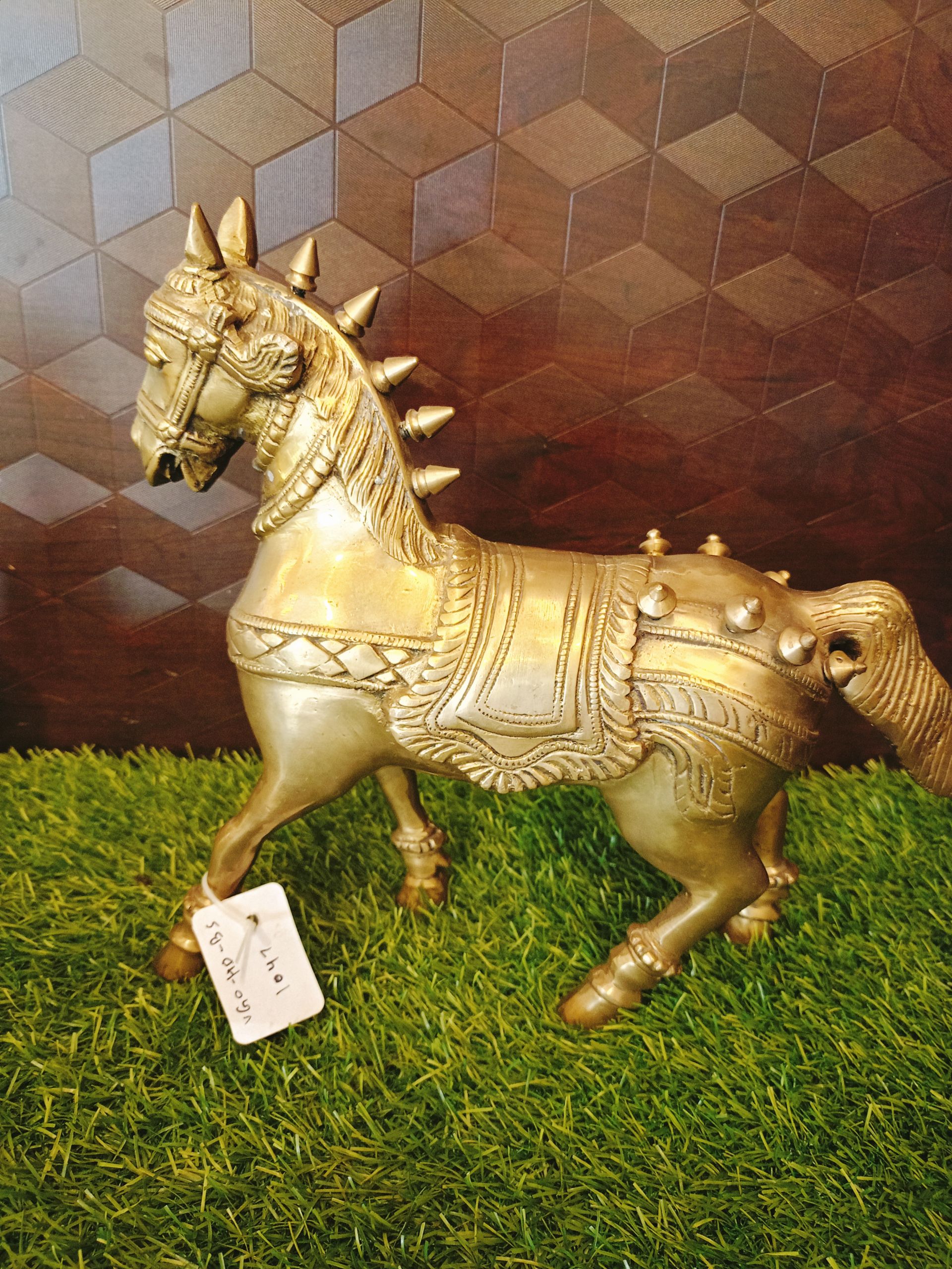 Brass Horse Idol 11″ Antique Finish