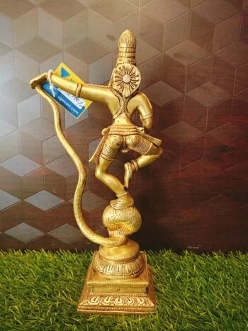 Brass Kalinga Krishna Idol 12″