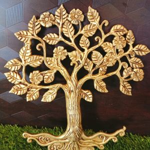 Brass Kalpvrisham Tree , Pure & Antique 9″