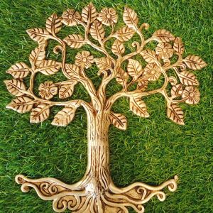 Brass Kalpvrisham Tree , Pure & Antique 9″