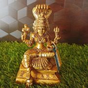 Brass Karumari Amman Statue , Pure & Antique 6″