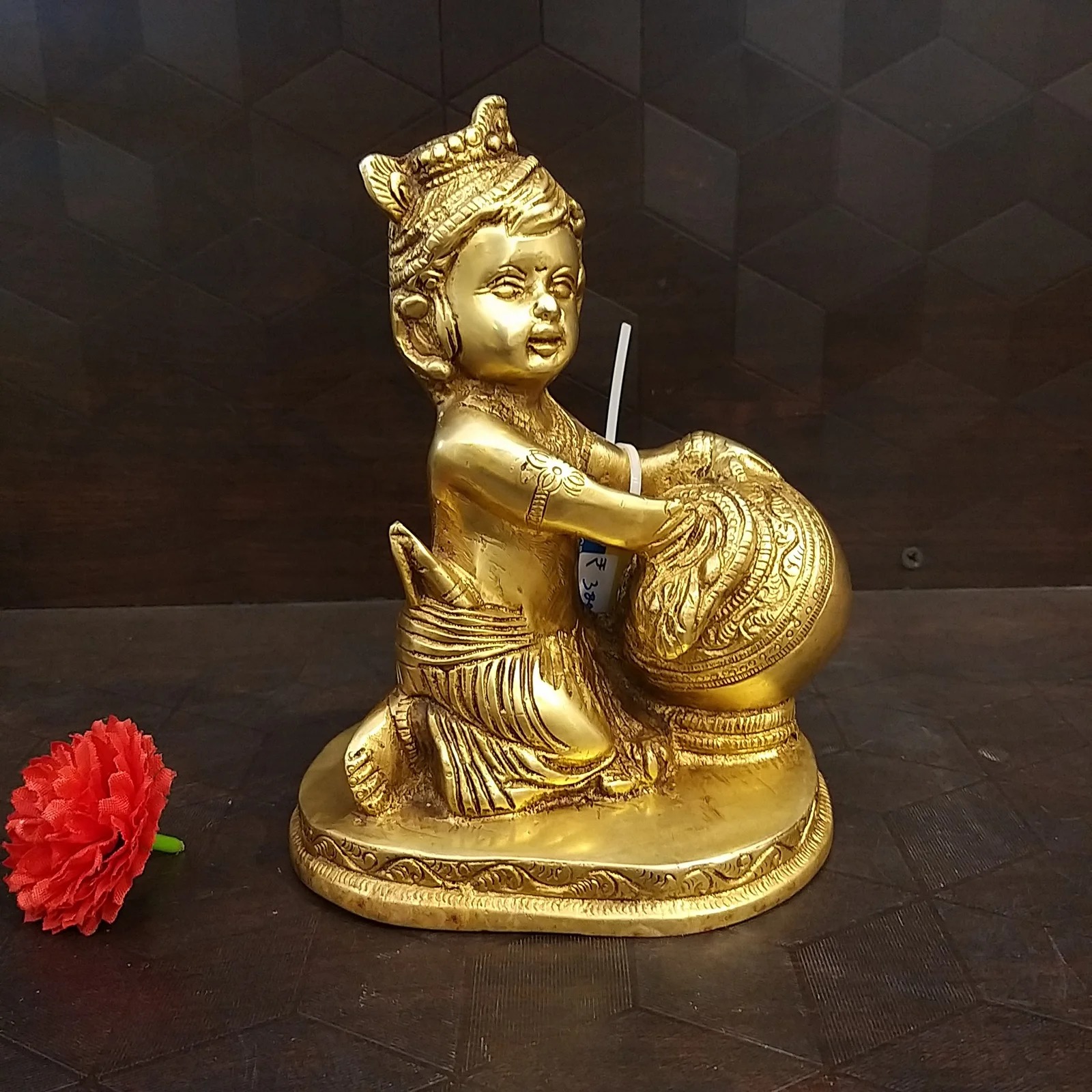 pure-brass-krishna-butter-pot-antique-pooja-home-decor-vgocart-coimabatore-india.