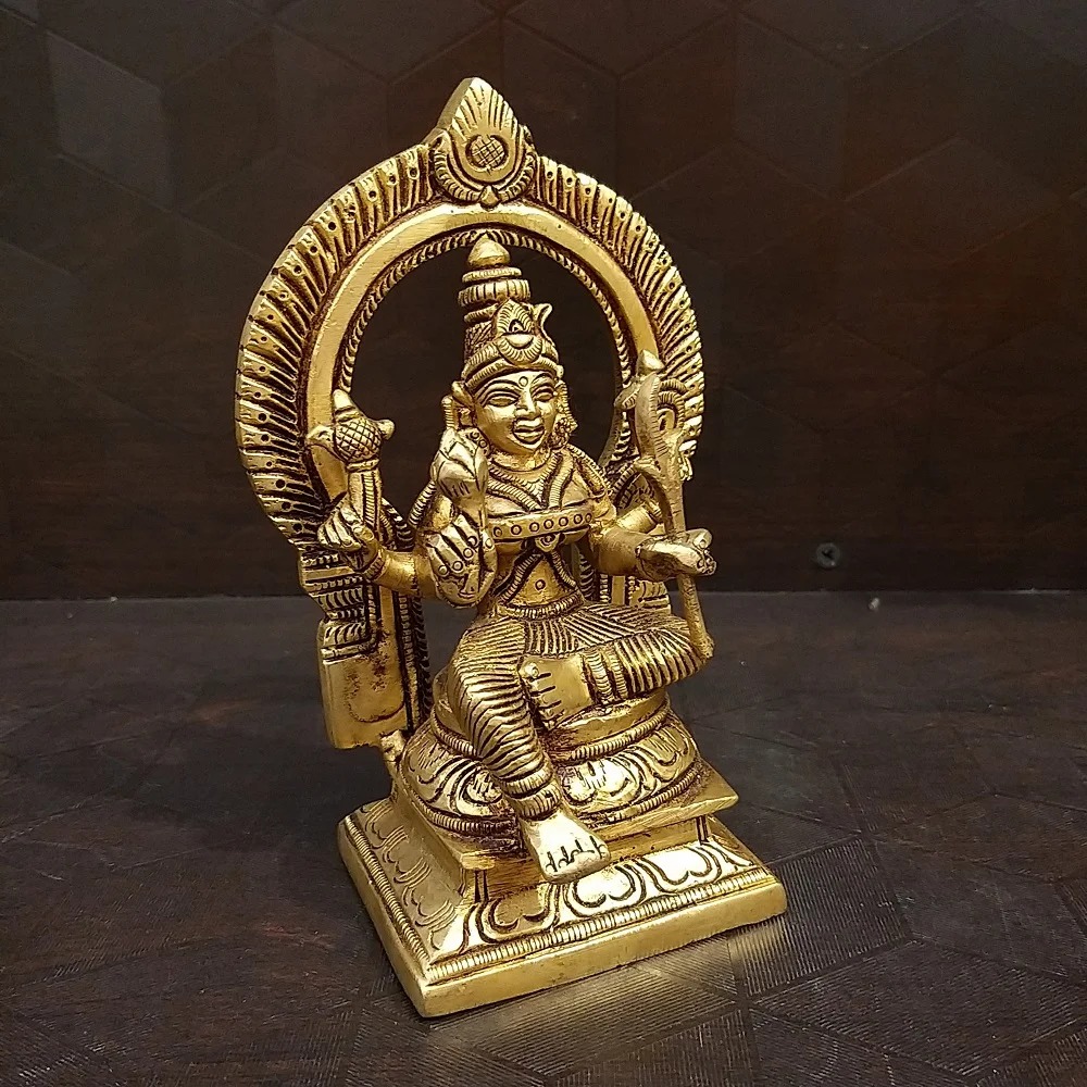 Brass Lalithambikai Idol , Pure & Antique 6″