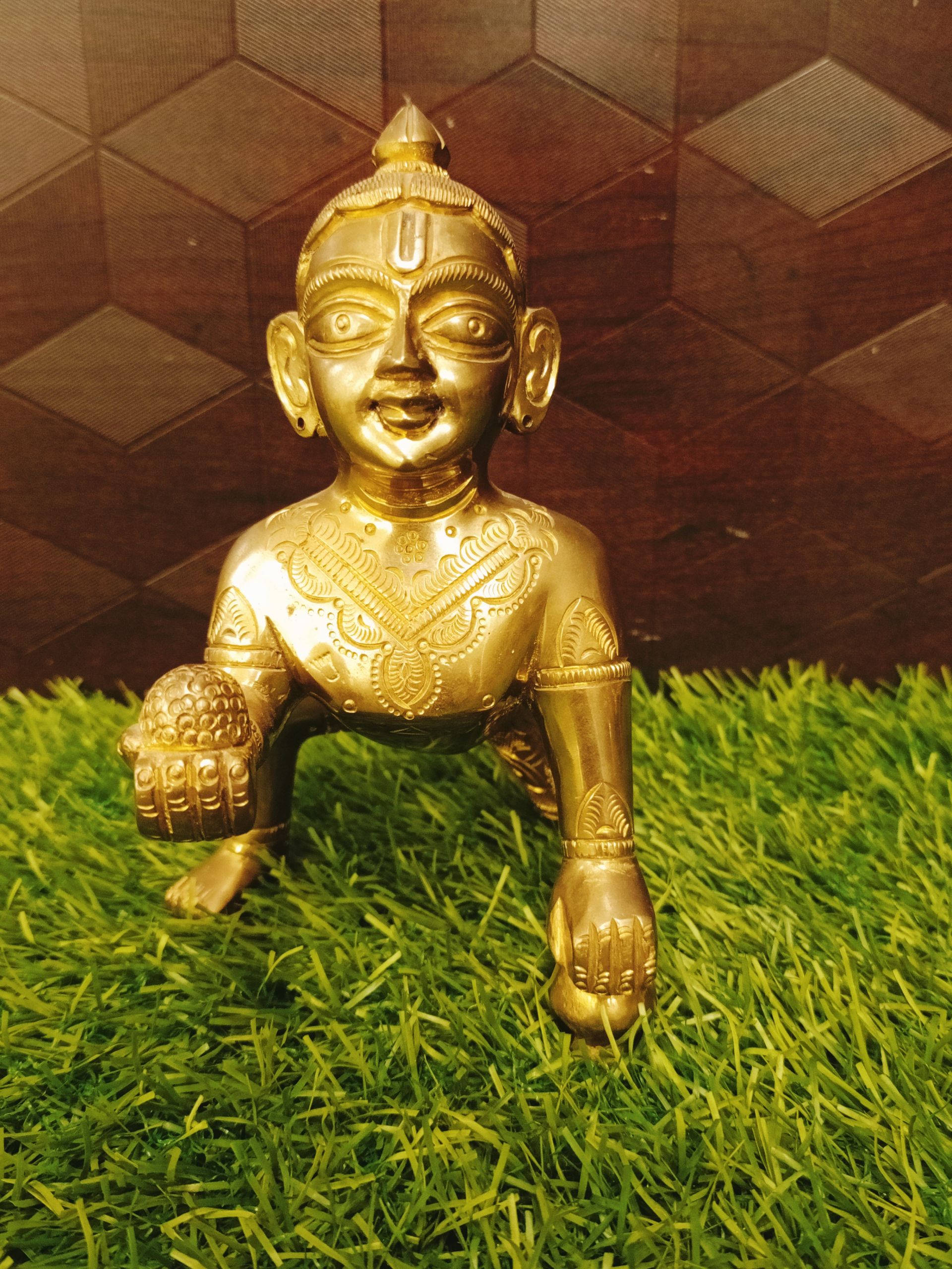 Brass Laddu Gopal Idol 6″