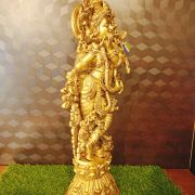 Brass Lord Krishna Golden Finish 30″ , Pure & Antique