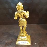 Brass Manikkavasakar Idol , Pure & Antique 9″