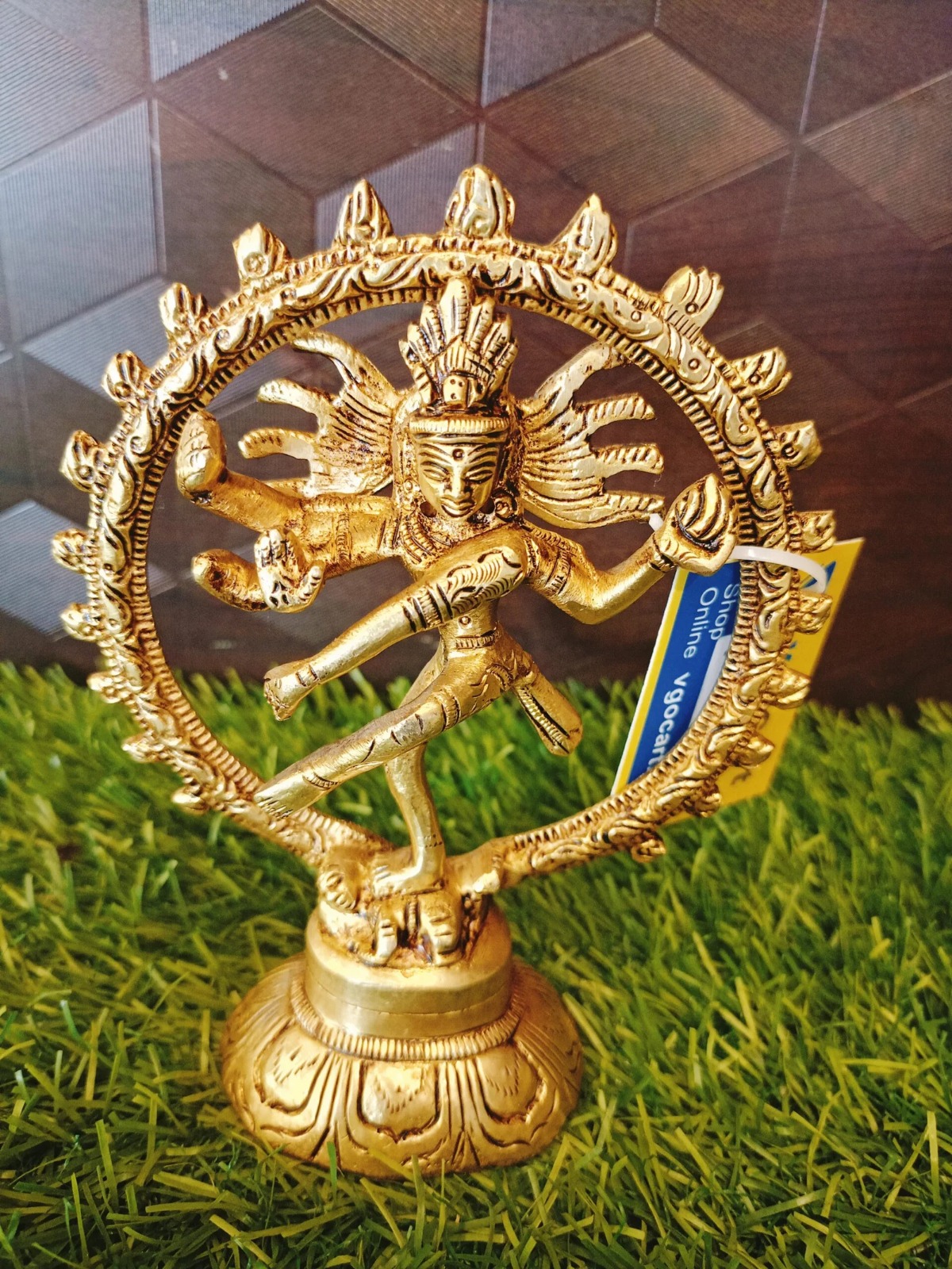 Brass Nataraja Idol , Antique Finish 5.5″