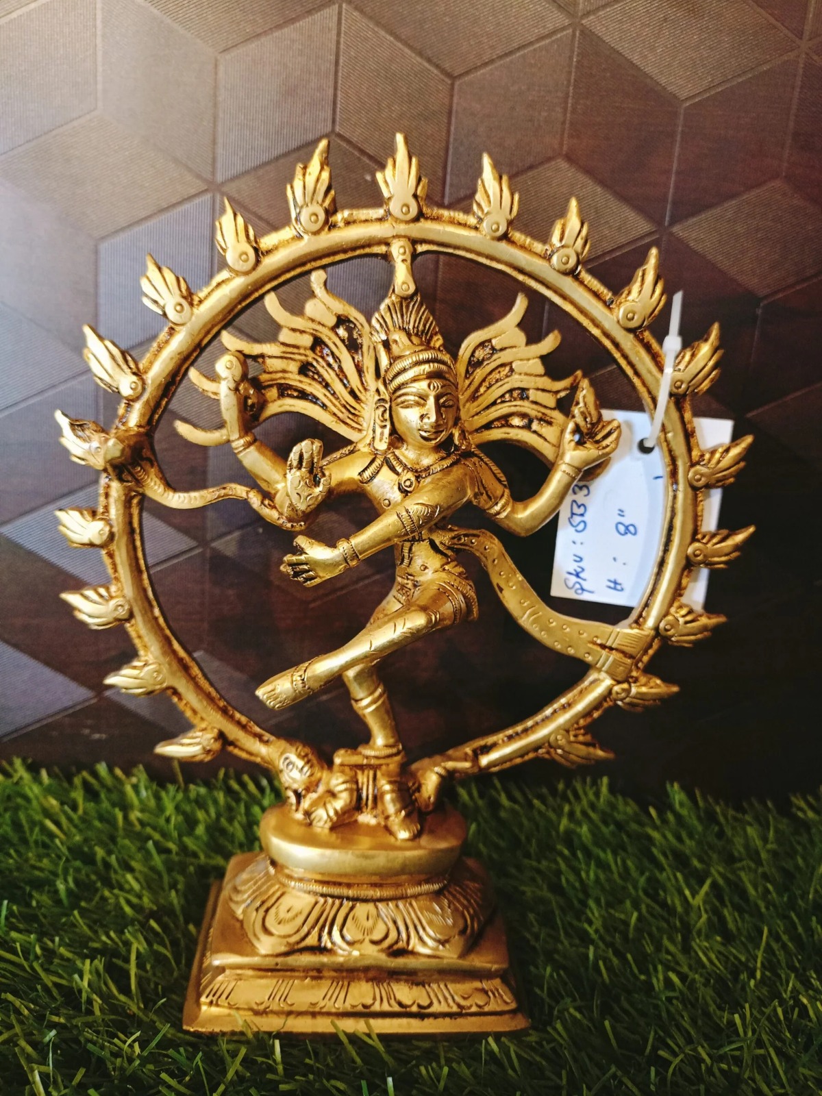 Brass Dancing Natarajar Idol 8″