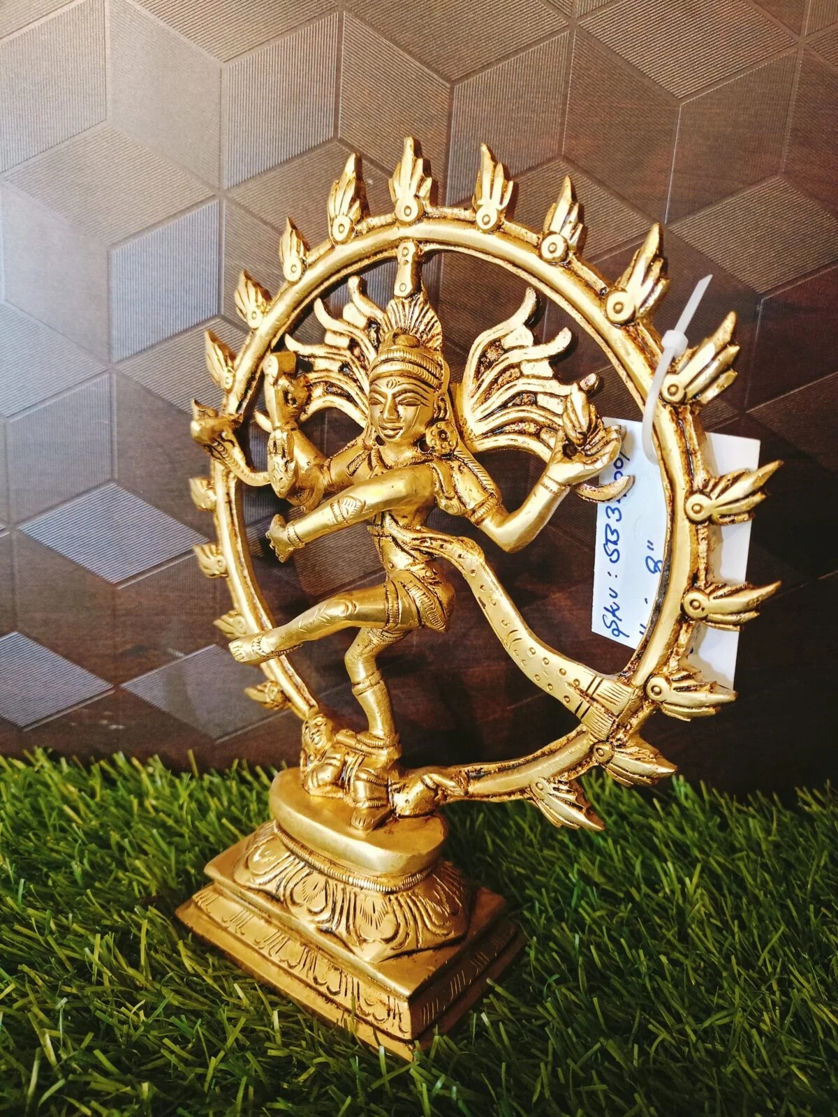 Brass Dancing Natarajar Idol 8″