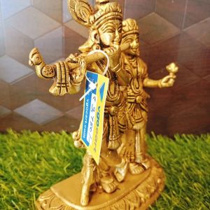 Brass Radha Krishna Idol , Pure & Antique 6.5″