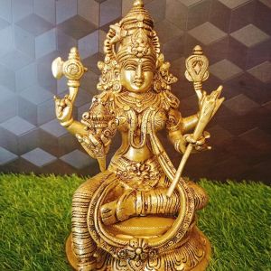 Brass God Raja Rajeshwari Statue , Pure & Antique