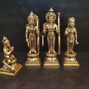 Brass Big Size Rama Dharbar Idols 10.5″