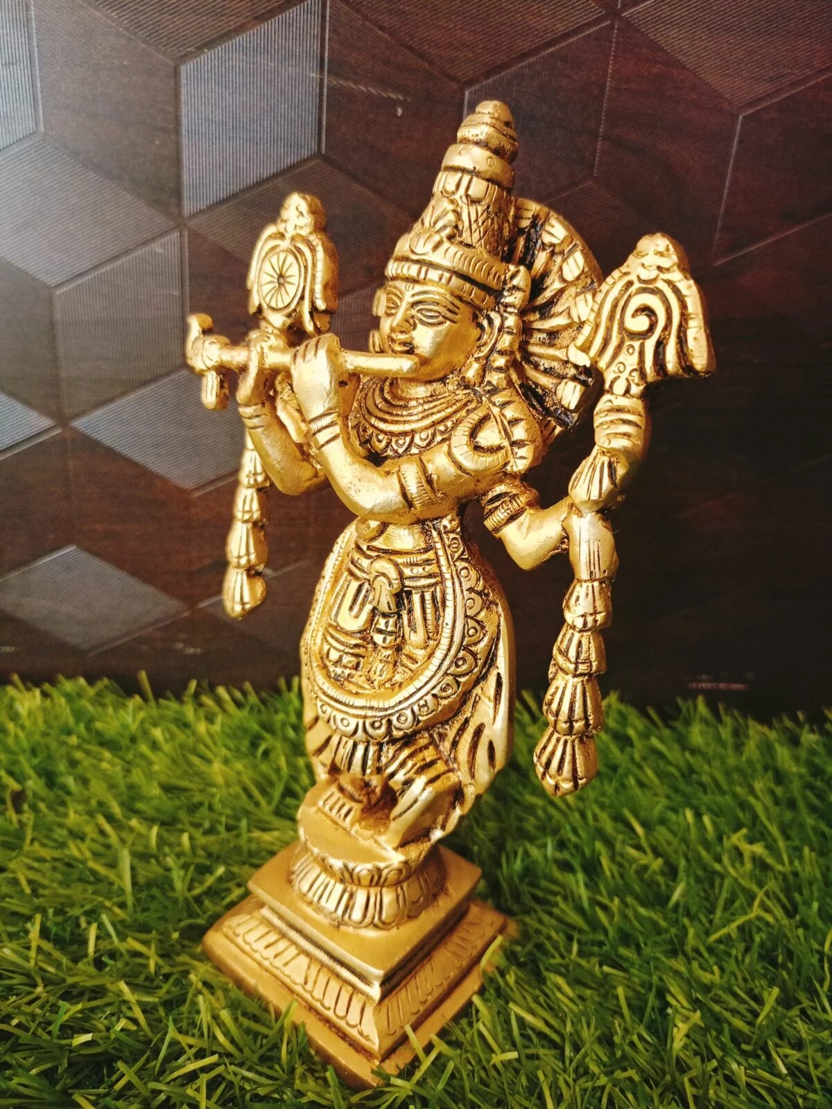 Buy Brass Krishna Idol 7″