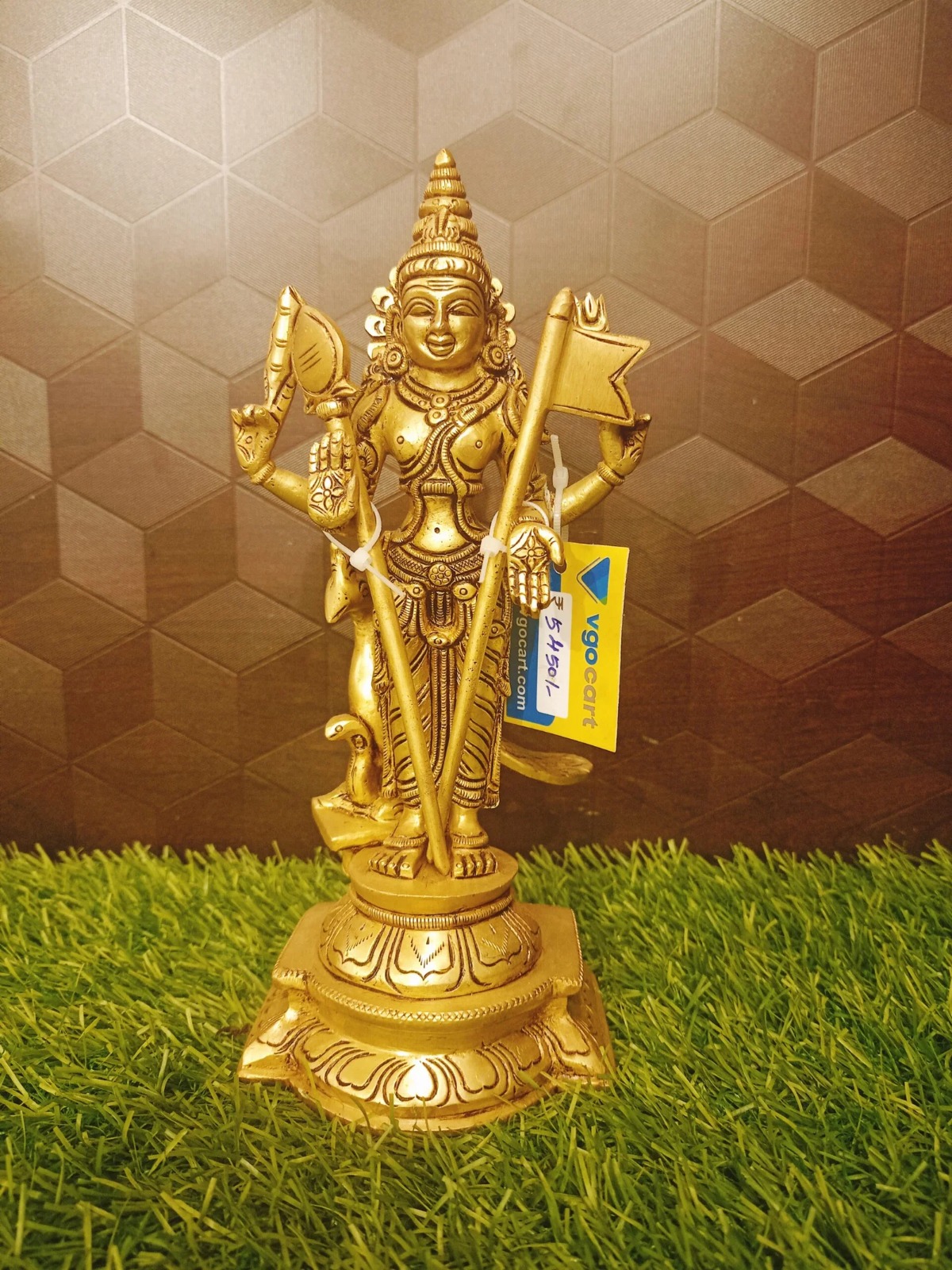 Brass Thiruchendur Murugan Statue , Pure & Antique