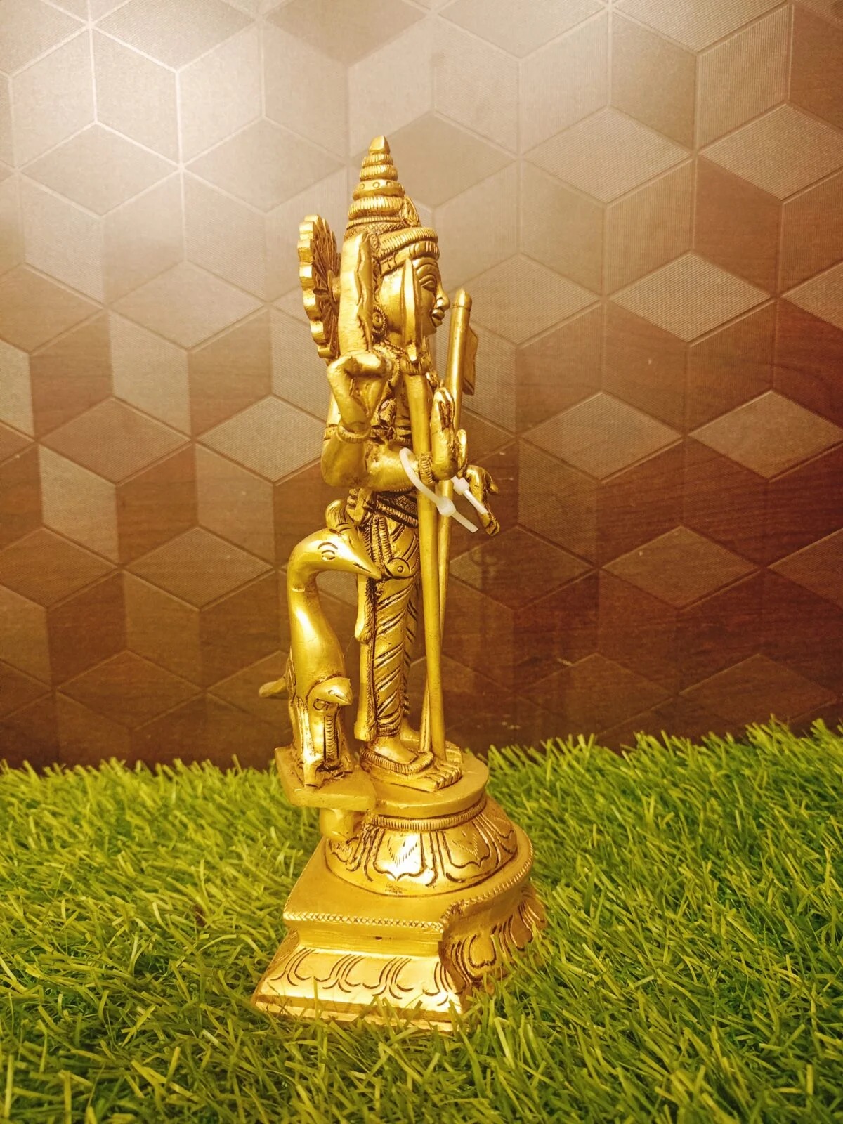 Brass Thiruchendur Murugan Statue , Pure & Antique