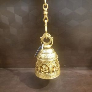 Brass Antique Bell Large Idol 30″