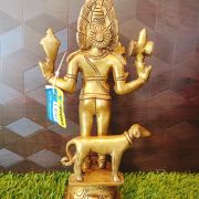 Kala bhairava Brass Statue For Home Pooja 11″