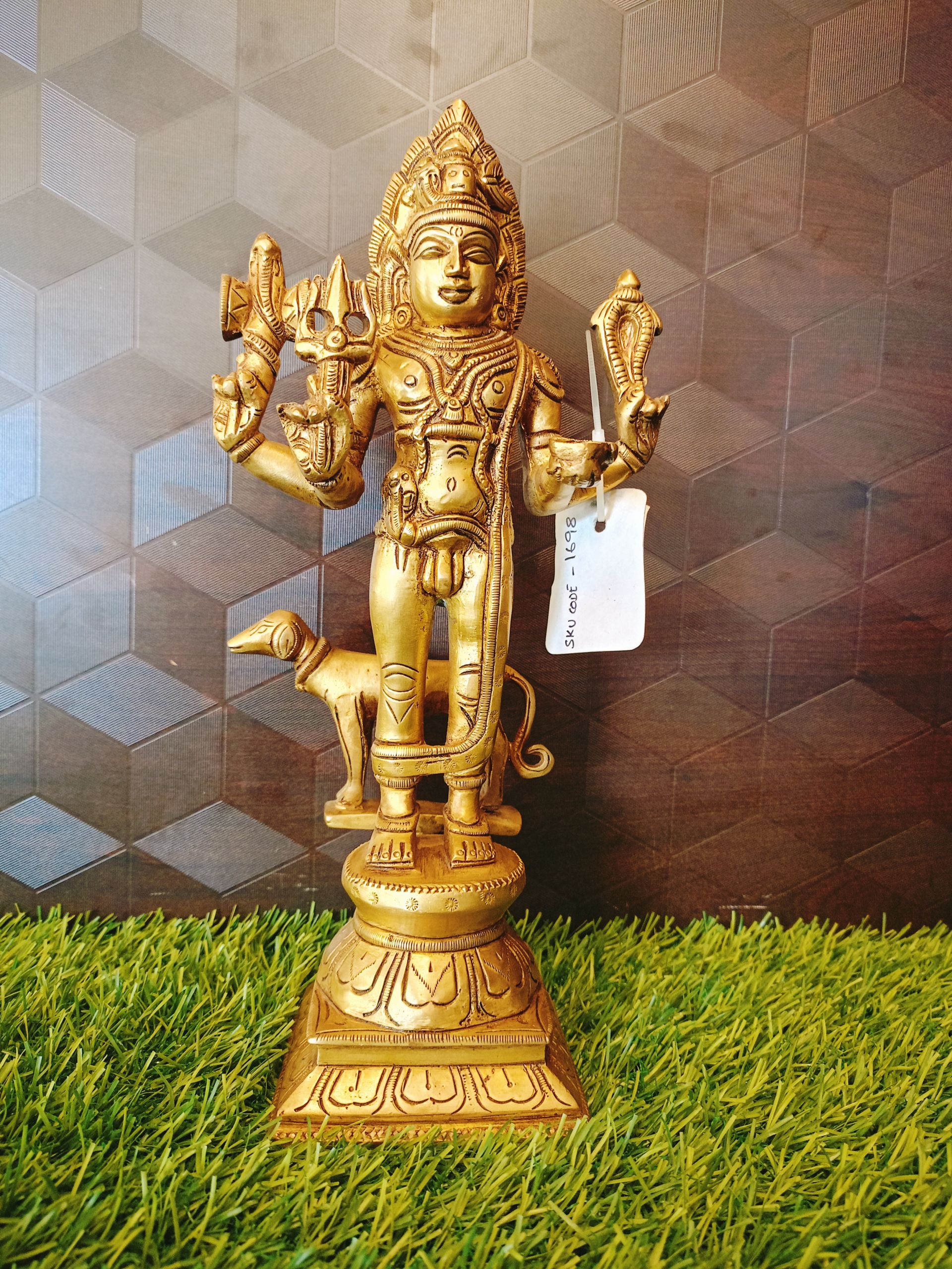 Kala bhairava Brass Statue For Home Pooja 11″