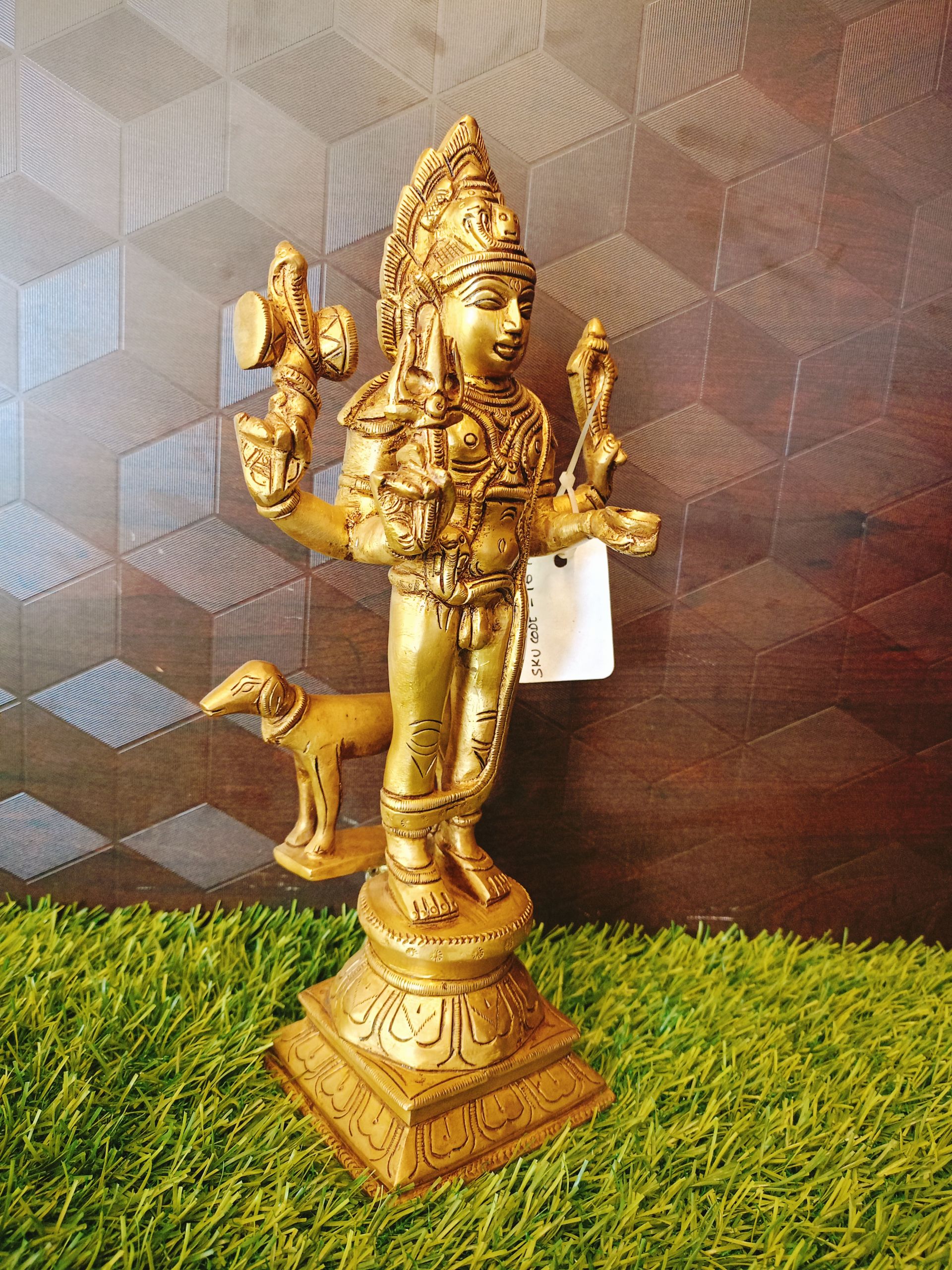 Kala bhairava Brass Statue For Home Pooja 11″