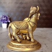 Brass Kamadhenu Statue 6″