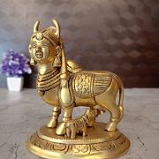 Brass Kamadhenu Statue 6″