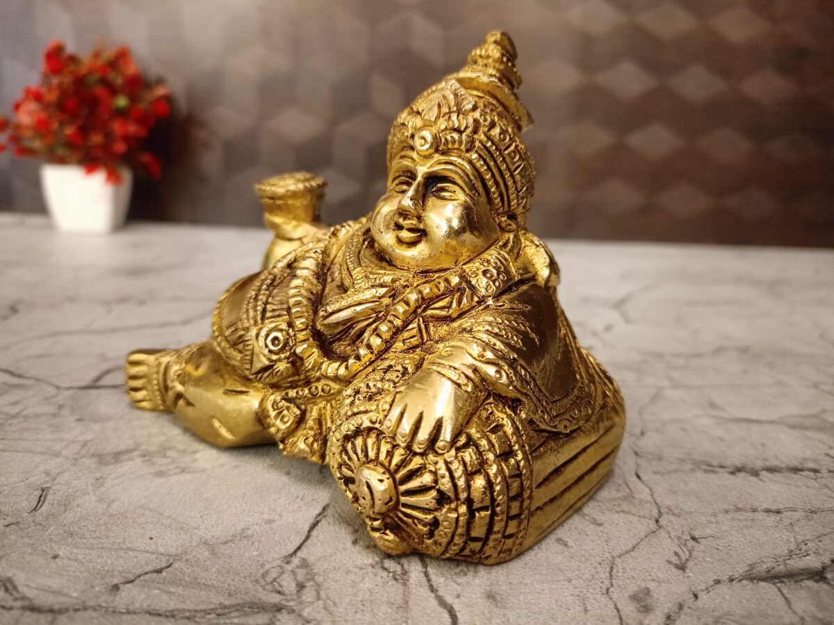 brass sleeping kuberar pooja gift vgocart coimbatore india1 scaled