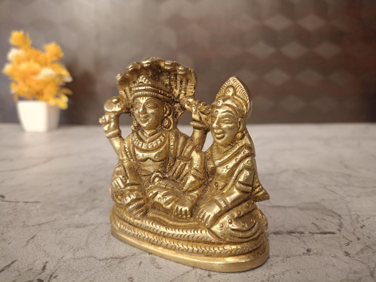 brass vishnu lakshmi idol pooja gift vgocart coimbatore india3 2 scaled