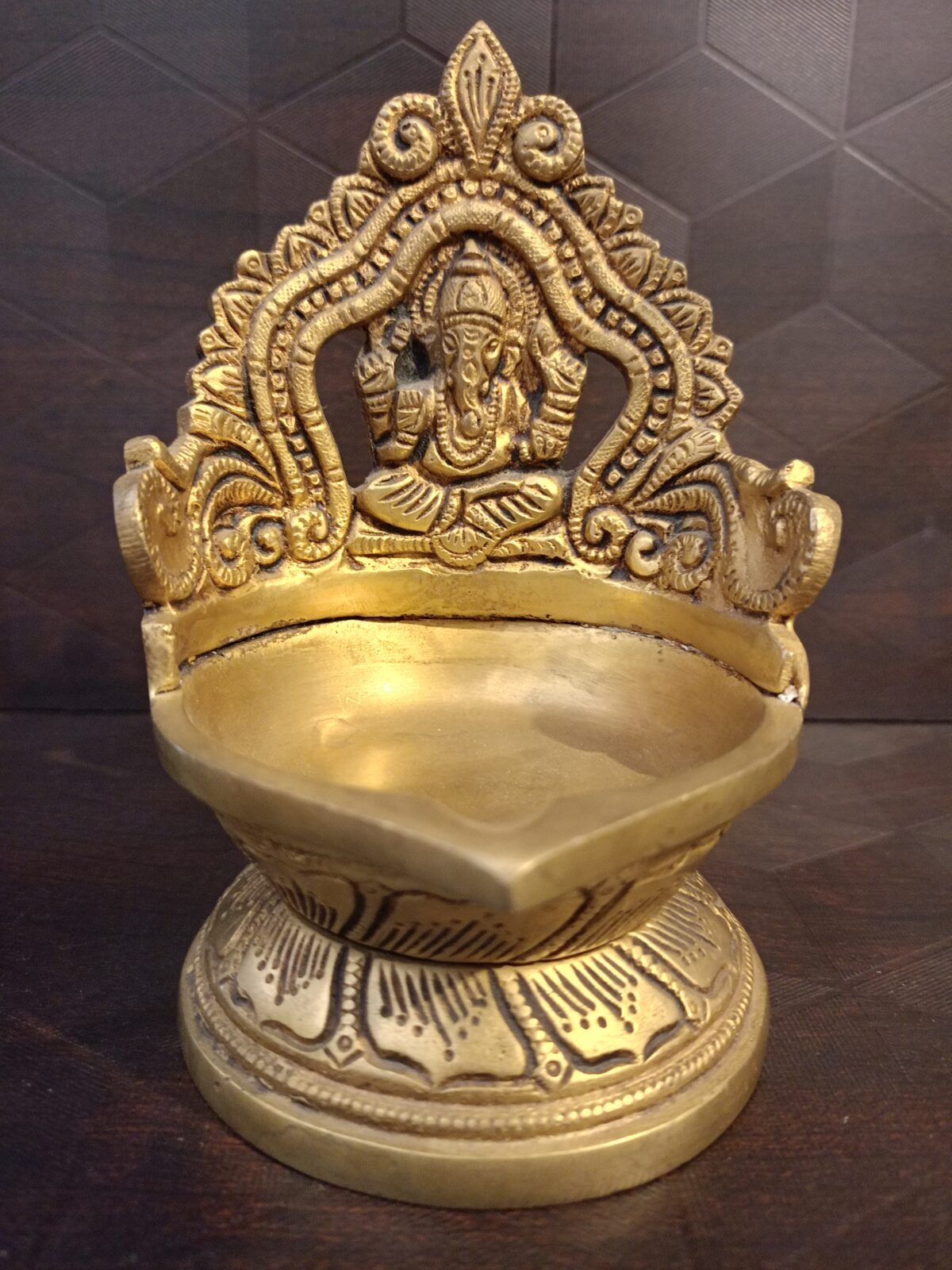 Brass Handcrafted Ganesha Vilaku