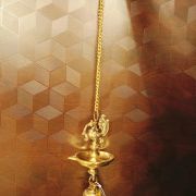 Brass Annam Hanging Diya One Face- 25″